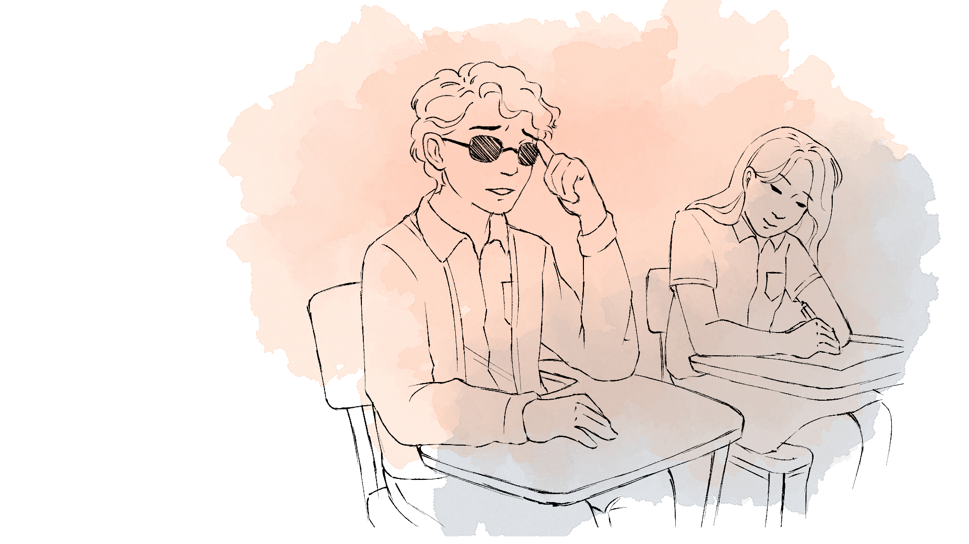 Ilustrasi murid netra